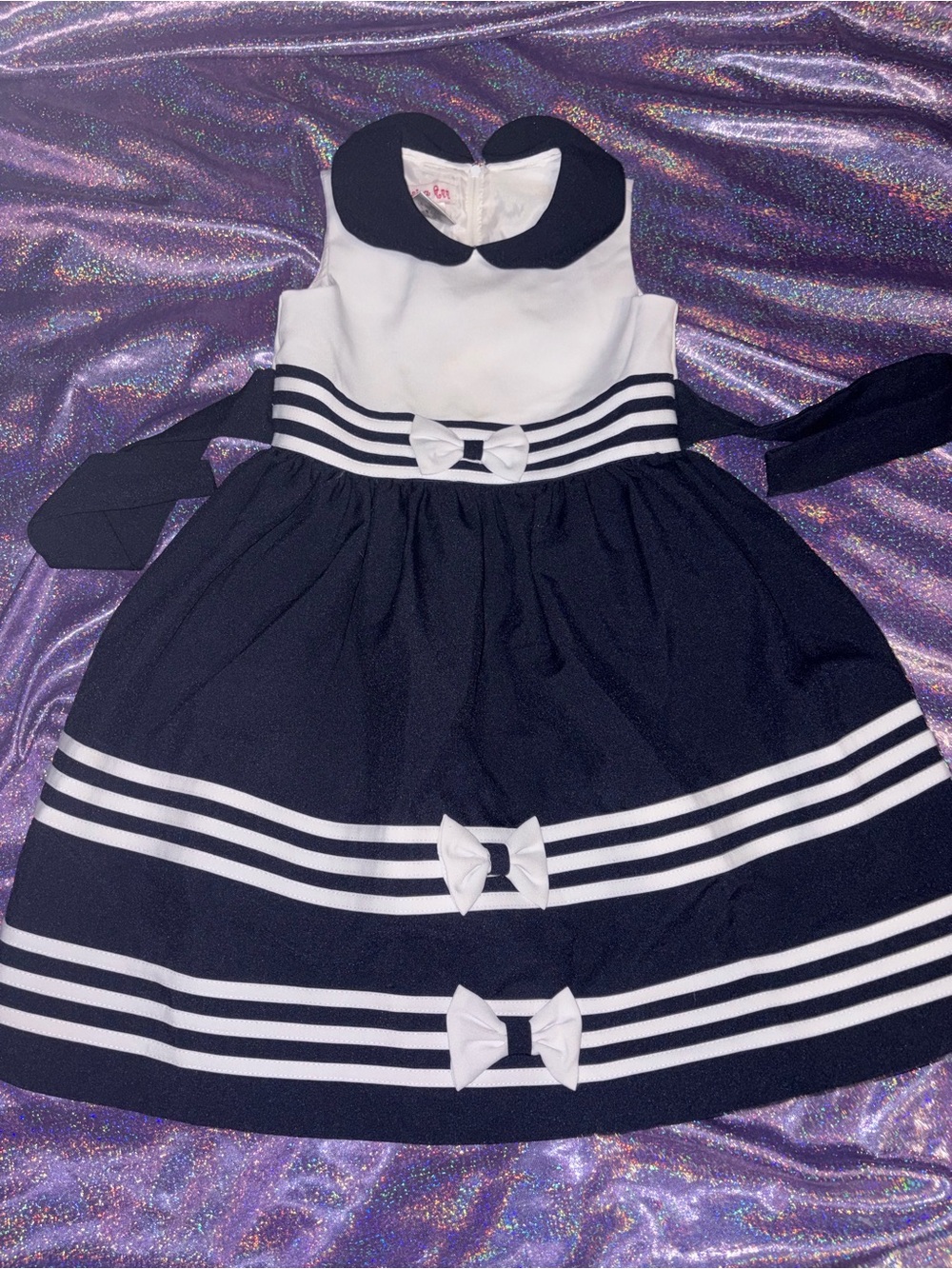 Girls Navy Sailor Dress